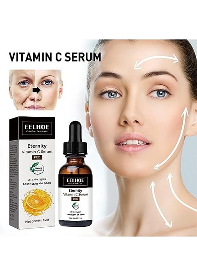 EELHOE - EELHOE Eternity Vitamin C Serum, Collagen Boost Anti Aging Serum Vitamin C, Vitamin C Serum for Face Dark Spots, Anti-aging Daily Serum, Vitamin C Serum for Face with Hyaluronic Acid - Image 1
