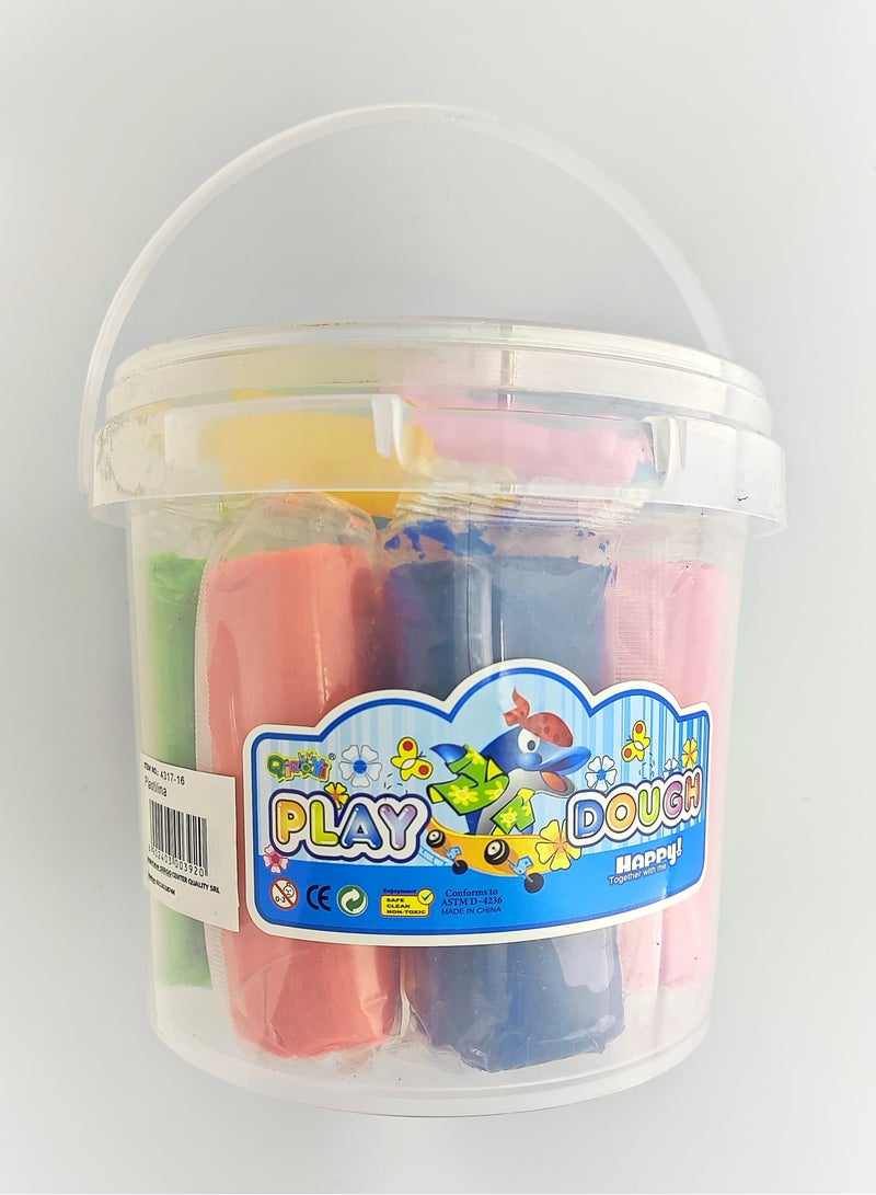 Play Dough Set for Kids Bright Colors and Shaping Tools Multi Color Play Dough with Tools Ideal for Kids' Activities 1 kg  - Image 1