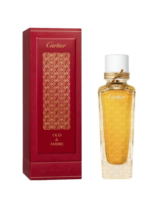LA Cartier Oud & Amber Perfume 75ml - Image 1
