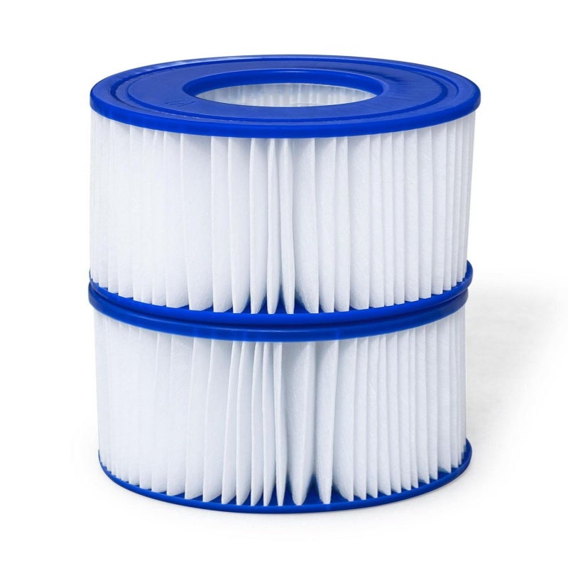 Spa Filter Cartridge 4.2 X 3.1 Inches Blue White - Crystal Clear Water Replacement Filter For Coleman SaluSpa Inflatable Hot Tubs Hawaii Vancouver Models - Image 1