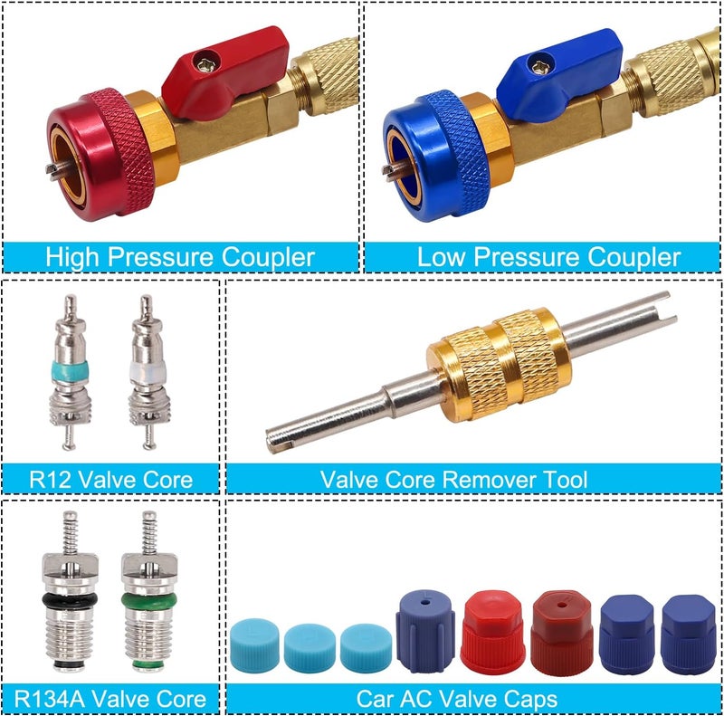 TWTADE R134A Valve Core Removal Tool Kit - Image 3