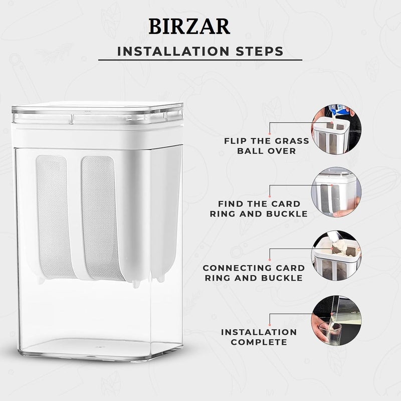 BIRZAR Hung Curd Strainer Box Curd Maker and Greek Yogurt Maker 1100ml Fine Mesh Strainer with Lid Multifunctional Yoghurt Filter Curd Maker for Home Whey Separator - Image 2