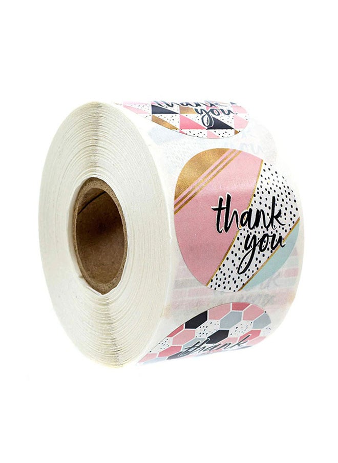 Wownect Pattern Thankyou Sticker Round [1inch][1000 Stickers] Labels For Envelope Seals Packing Seals cards Gift Boxes Shopping Bags Bouquets Cardboard Decoration  - Image 3