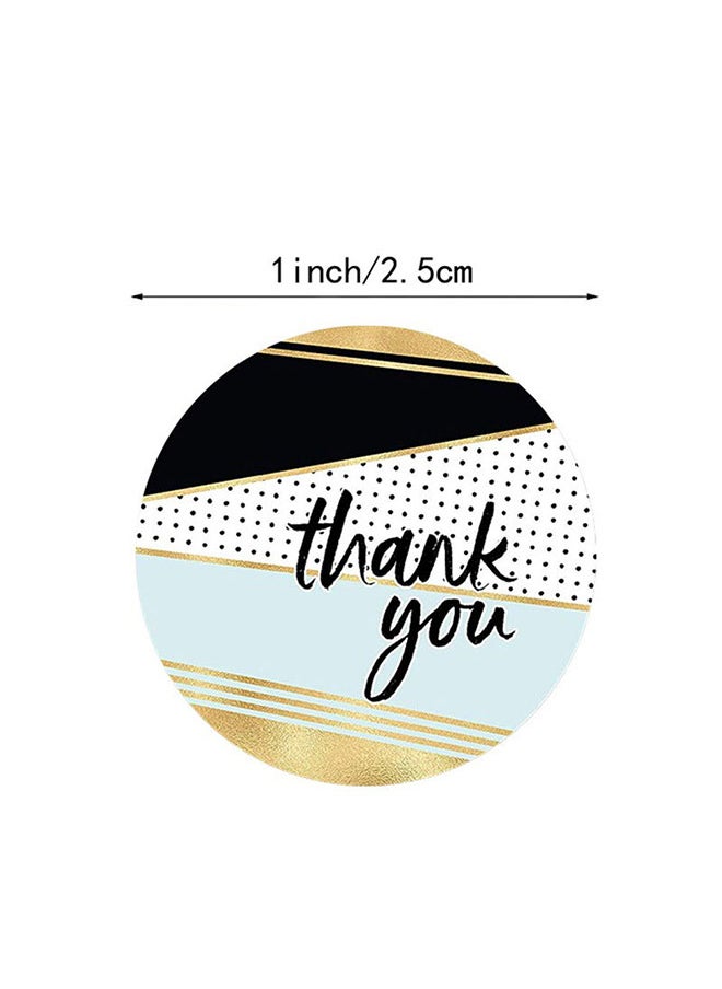 Wownect Pattern Thankyou Sticker Round [1inch][1000 Stickers] Labels For Envelope Seals Packing Seals cards Gift Boxes Shopping Bags Bouquets Cardboard Decoration  - Image 4