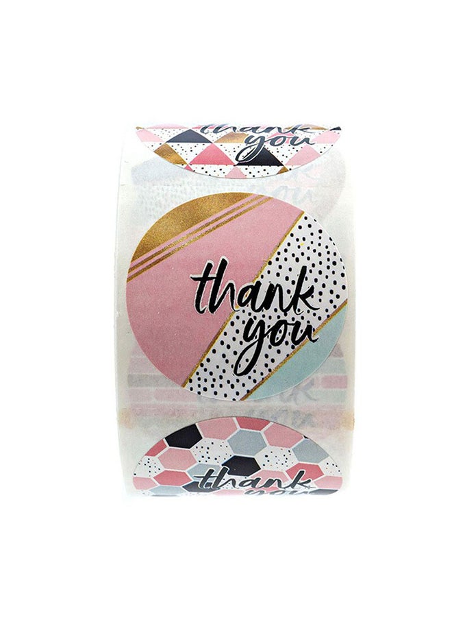 Wownect Pattern Thankyou Sticker Round [1inch][1000 Stickers] Labels For Envelope Seals Packing Seals cards Gift Boxes Shopping Bags Bouquets Cardboard Decoration  - Image 5