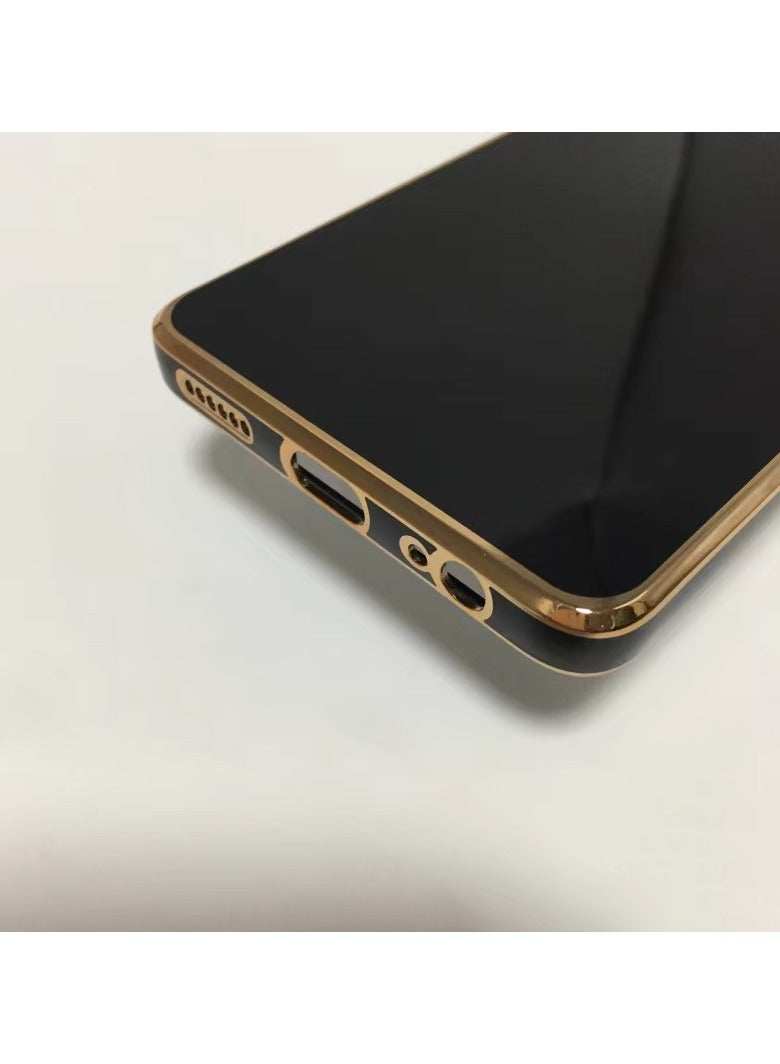 Alyashmac Compatible with Itel A70 phone case, smooth gold chrome,Pink Thin, smooth shock-proof Full protection Itel A70 phone case - Pink - Image 3