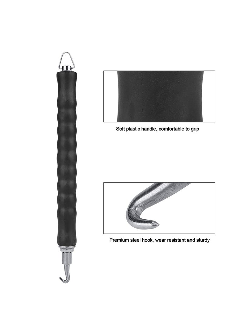 kesig kesig Wire Twister Automatic Tie Wire Twister Tool Soft Handle Reduce Hand Fatigue 300mm Straight Hook Wire Retractable Effort Saving for Home for Construction Site  - Image 3