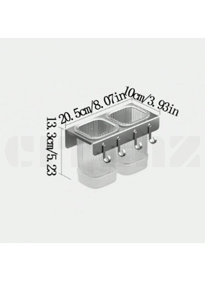 Citaaz Citaaz Chopstick Stand Stainless Steel Cutlery Stand Tool Stand Chopsticks Fork Spoon Cookware Ladle Storage Kitchen Rack Drying Rack 2 Container  - Image 3