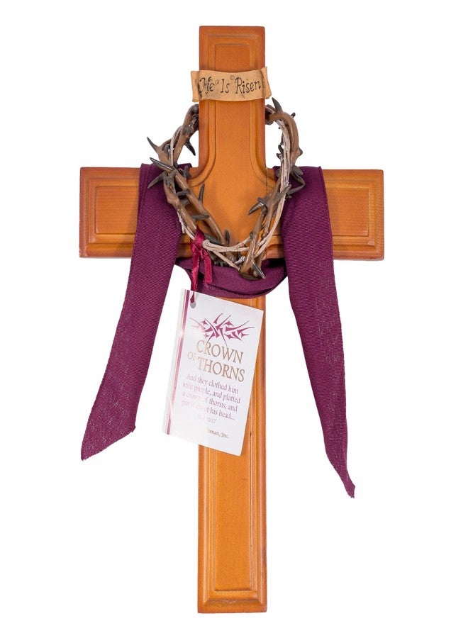 Roman Giftware Inc., Religious Crosses Collection, 10" H Crown of Thorns Cross,Religious, Inspirational, Durable (10x2x6) - Image 1