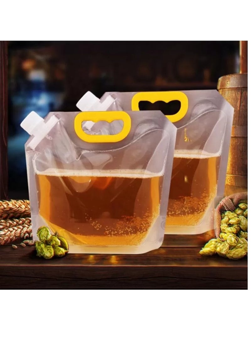 Bags for storing grains and liquids, a set of food storage bags, 8 sealed bags of 4 sizes, transparent, highly durable, washable and heat resistant - Image 2