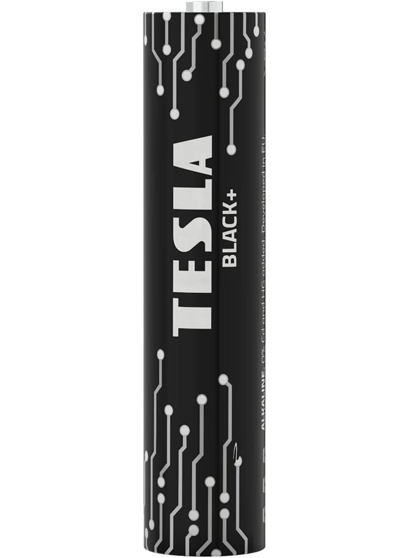 TESLA BATTERIES Tesla AAA Battery Black+ Alkaline - Plus Extra Energy Batteries Blister Foil LR03/1.5V Pack of 4 - Image 2