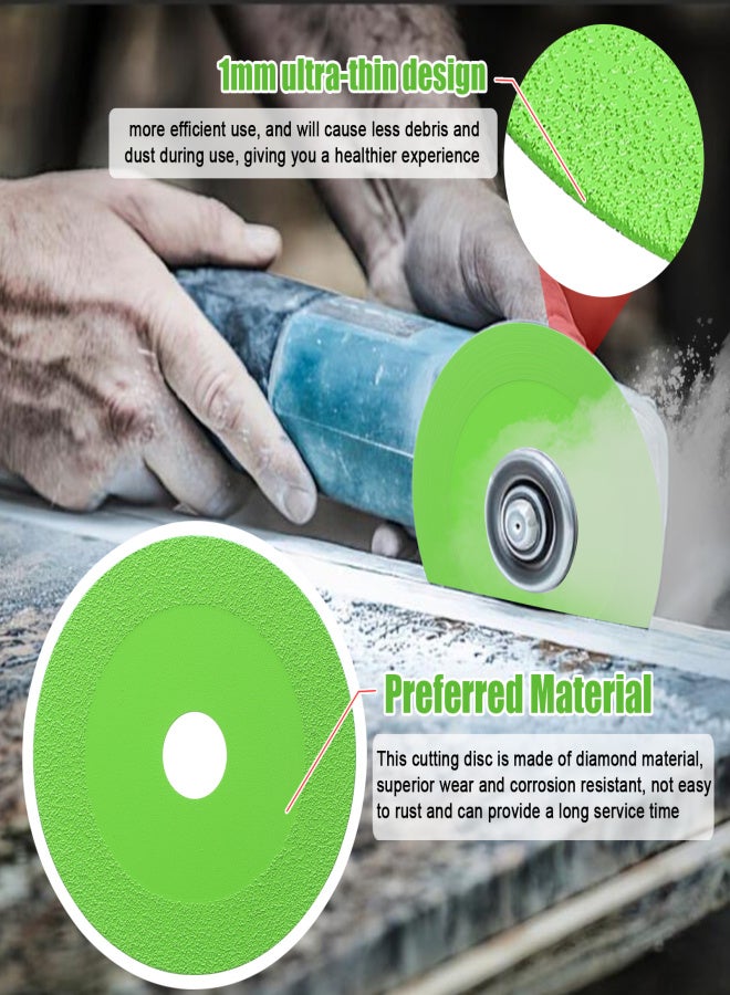 100mm Multifunctional Glass Cutting Disc Ceramic Grinding Thin Cutting Disc Diamond Cutting Disc Ceramic Tile Bottle Grinding Cutting Disc for 100 Type Angle Grinder - Image 3