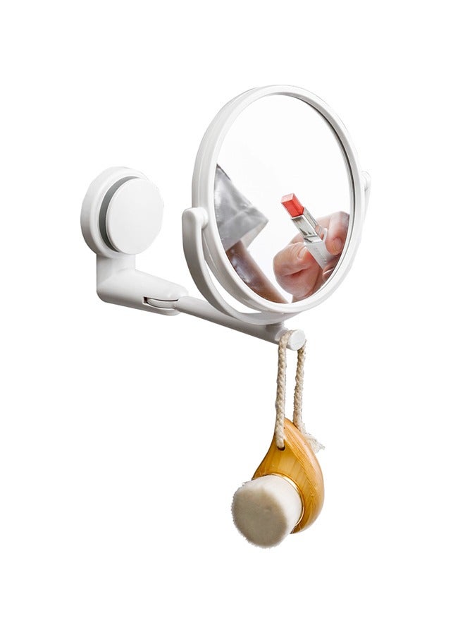 Wall Mounted Makeup Mirror DoubleSide Makeup Mirror with  3X Magnification Swivel Extendable Bathroom Mirror - Image 1