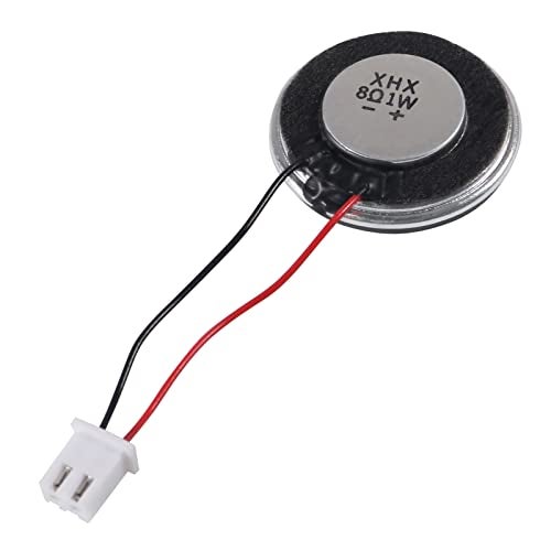 SHUTAO 8Pcs 8 Ohm 1W Speaker 8ohm Round 28mm Loud Speakers Compatible with Small Loudspeaker Audio MP3 MP4 Player Speaker 2Pin - Black - Image 5