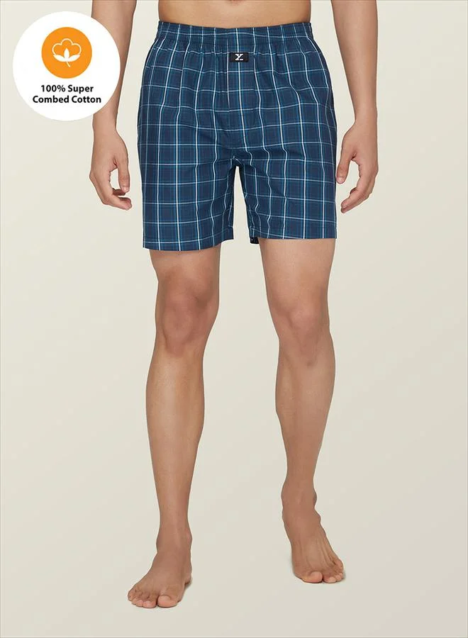 اكس واي اكس اكس Cotton Boxer Shorts with Elasticated Waistband by Styli