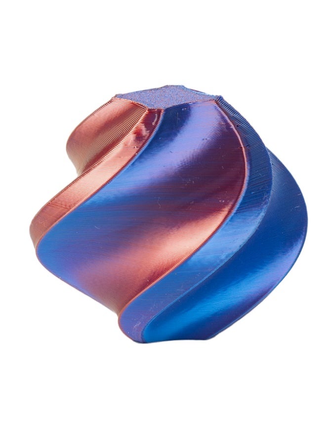 robotgcc Silk PLA Blue Red Gradient 1.75mm 3D Printer Filament 1KG Dual Color Silk PLA Filament Metallic Gradient PLA Filament Color Changing PLA Filament Smooth Glossy Finish PLA Material for FDM Printing High Quality PLA Filament Stable Extrusion Consistent Diameter Easy Printing PLA Compatible with Most 3D Printers Decorative Printing Filament for Models Sculptures Cosplay Engineering Prototyping DIY Projects Reliable Layer Adhesion Low Warping Premium Surface Finish Blue Red PLA Filament High Precision Tolerance Strong Bonding Performance Professional 3D Printing Material Universal FDM Filament Spool Long Length High Strength PLA Filament - Image 2