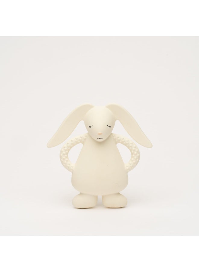 Moonie Natural Rubber Teether Bunny - Cream - Image 1
