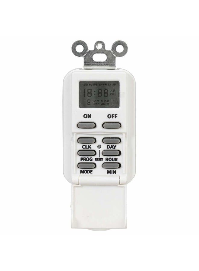 Intermatic EI500WC 7-Day Single-Pole Digital Time Switch, White - Image 5