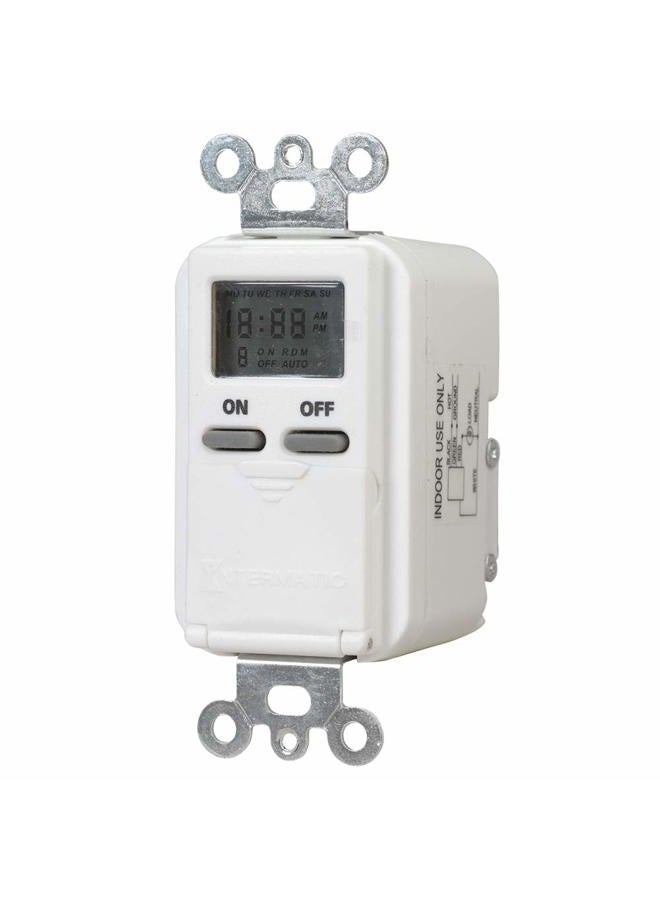 Intermatic EI500WC 7-Day Single-Pole Digital Time Switch, White - Image 4