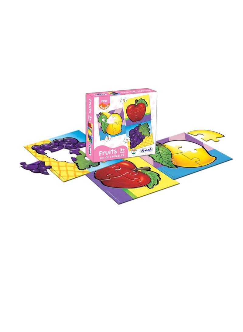 Franks Frank Fruits - A Set of 3 Jigsaw Puzzle for Kids Above 3+ Years - Fun & Challenging Brain Booster Games - Educational Puzzle for Focus and Memory - 10209 - Image 4