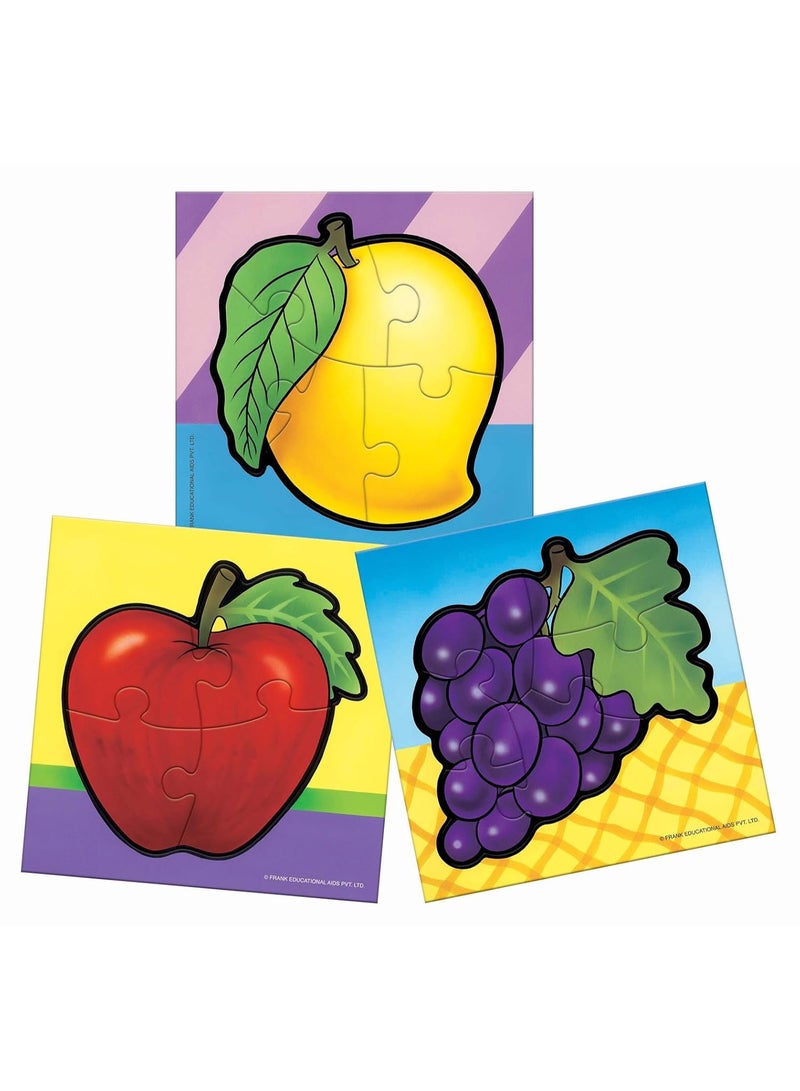 Franks Frank Fruits - A Set of 3 Jigsaw Puzzle for Kids Above 3+ Years - Fun & Challenging Brain Booster Games - Educational Puzzle for Focus and Memory - 10209 - Image 5