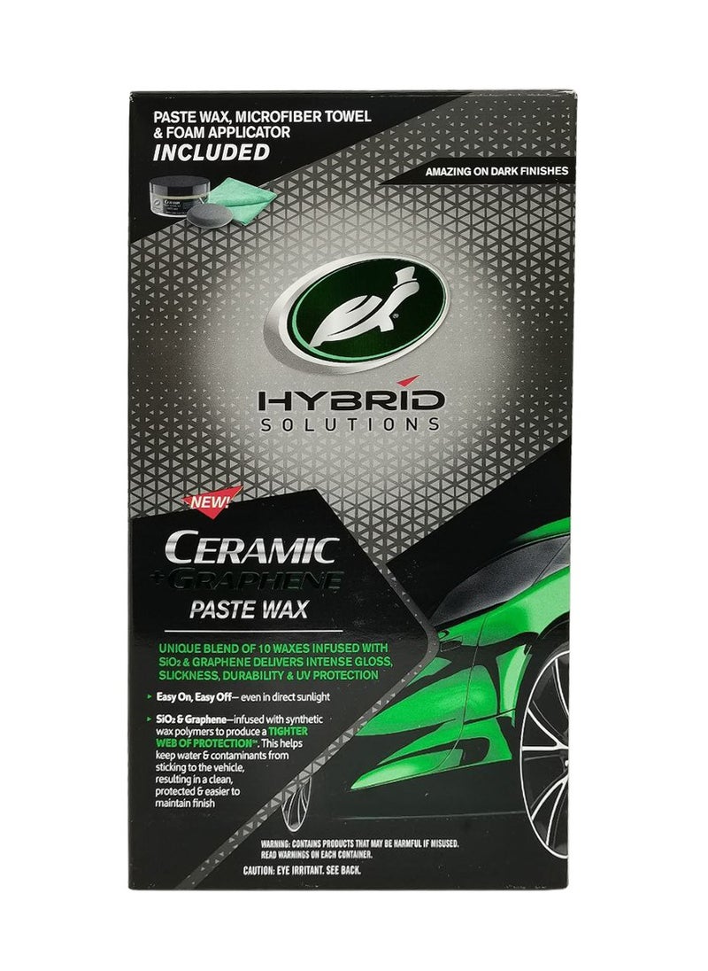 TurtleWax Hybrid Solutions Ceramic And Graphene Paste Wax Kit Paste 156gm Foam Applicator Towel Turtle Wax  - Image 3