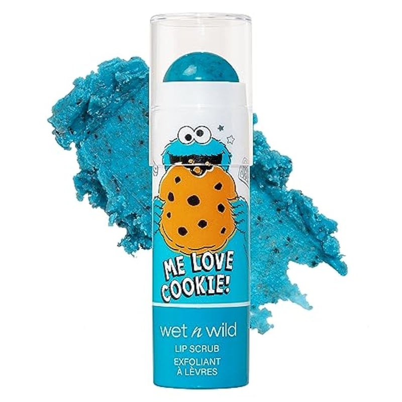 wet n wild Sesame Street Collection Lip Scrub - Vitamin E Enriched, Vegan & Cruelty Free - Me Love Cookie - Image 1