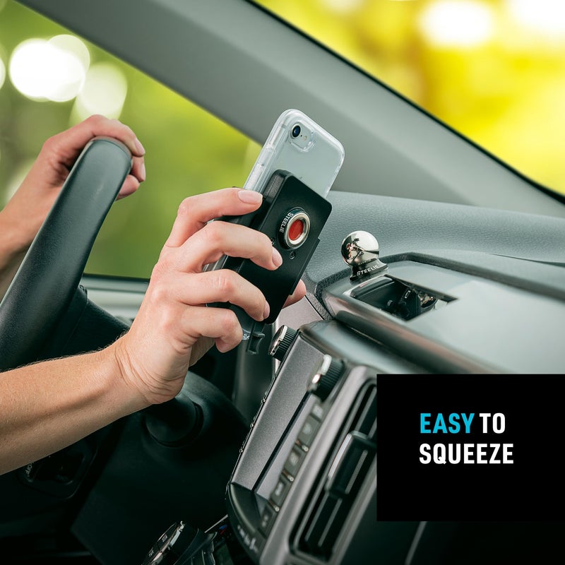 Nite Ize Steelie Squeeze Dash Kit - Magnetic Cell Phone Holder for Car Dashboard - Adjustable Phone Holder for Cars - Compatible with Apple MagSafe iPhones & Accessories - Image 4