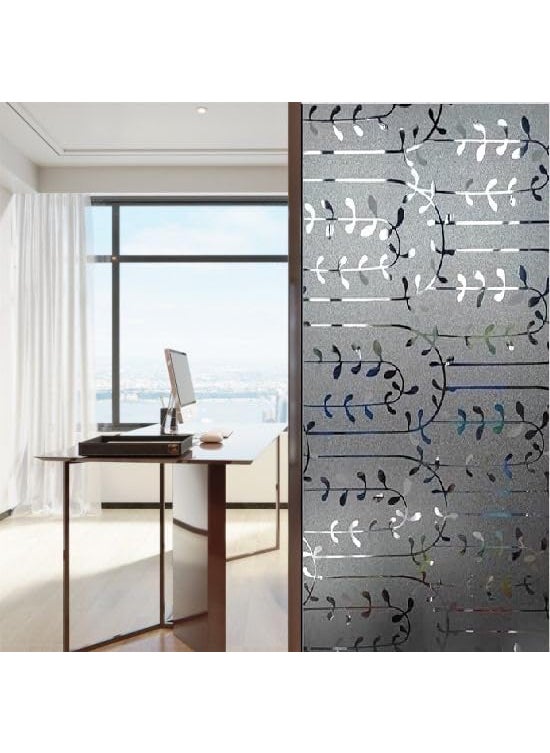 AMAZBIRD AMAZBIRD Window Film Decorative Window Privacy Film Glass Window StickerAntiUV Sun Blocker Heat Control for Home Queen Daisy 12 X 78_Inch Queen Daisy Window Film 