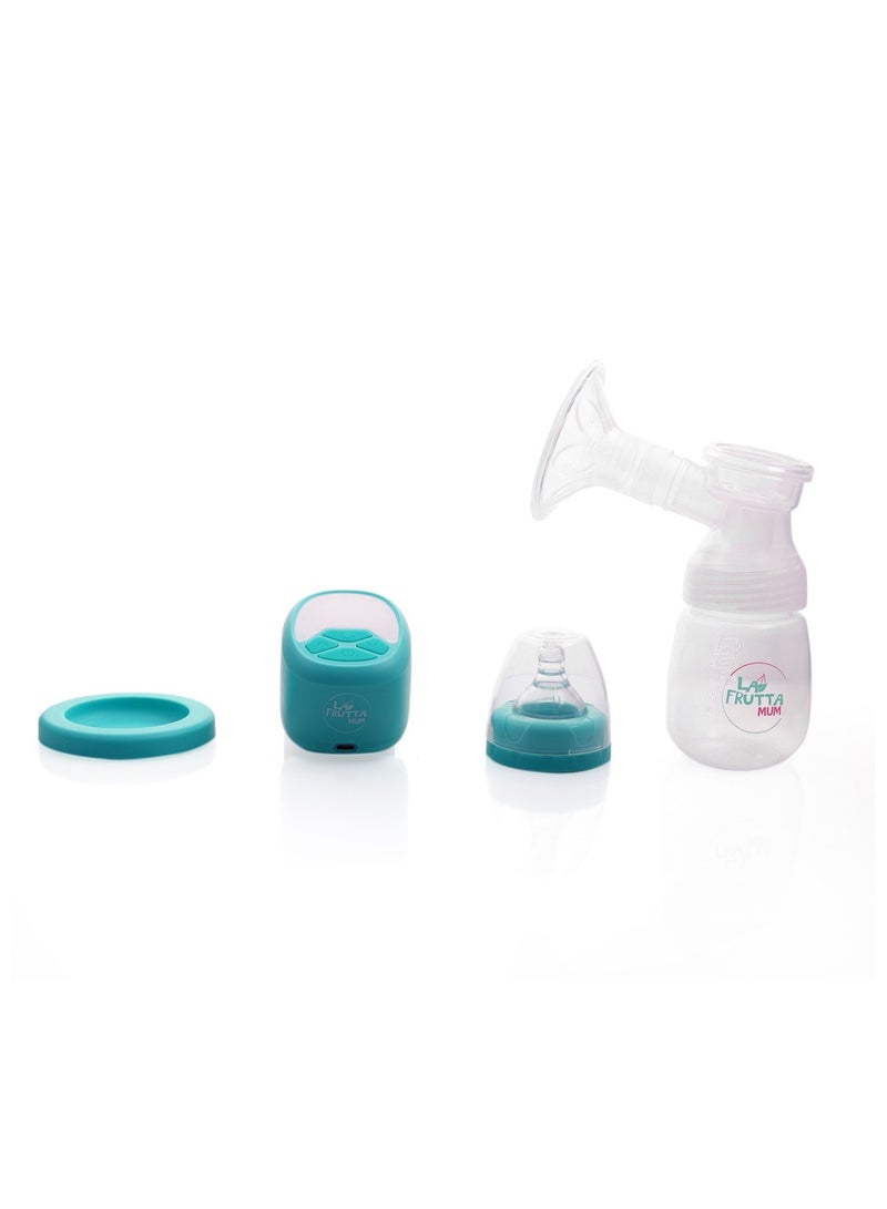 لا فروتا مضخة الثدي الكهربائية La Frutta MUM، زجاجة سعة 180 مل، مضخات ثدي محمولة مضادة للتدفق العكسي، 3 أوضاع و9 مستويات شاشة عرض LED، قابلة لإعادة الشحن عبر USB، فائقة الهدوء وخالية من الألم، تتضمن أكياس تخزين الحليب المجانية. - Image 2