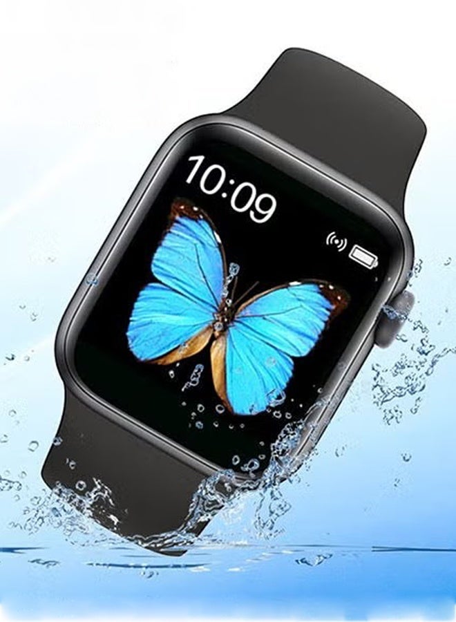 ساعة رقمية ذكية متعددة الوظائف للرجال T500 بسعة 300 مللي أمبير في الساعة، ساعة رياضية خارجية مقاومة للماء للأطفال والطلاب، ساعة يد إلكترونية، لون أسود - Image 1