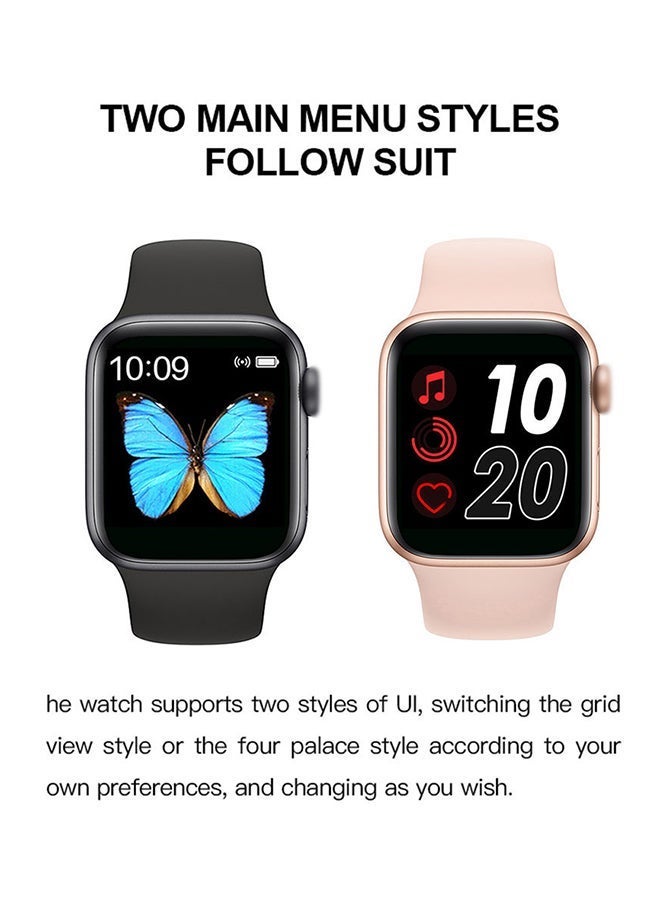 ساعة رقمية ذكية متعددة الوظائف للرجال T500 بسعة 300 مللي أمبير في الساعة، ساعة رياضية خارجية مقاومة للماء للأطفال والطلاب، ساعة يد إلكترونية، لون أسود - Image 3