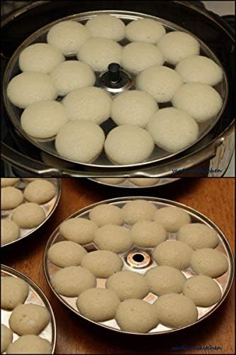 Dharam Paul Traders Stainless Steel Mini Idli Maker Stand | Podi idli Steamer with 4 Plates and 48 Cavities.12 Cavities in 1 Plate. - Image 2