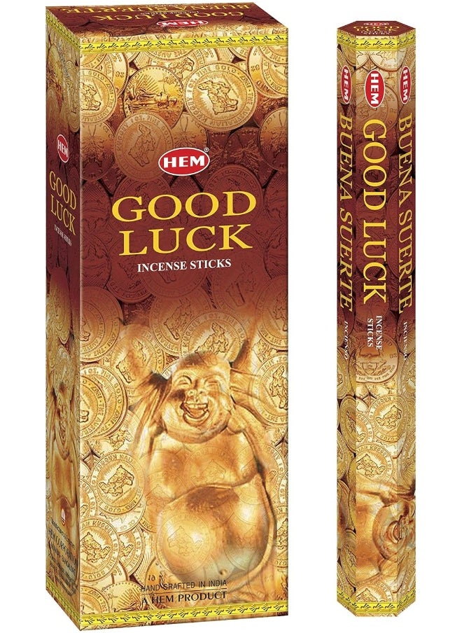 HEM - Good Luck - Box Of Six 20 Gram Tubes -  Incense - Image 1