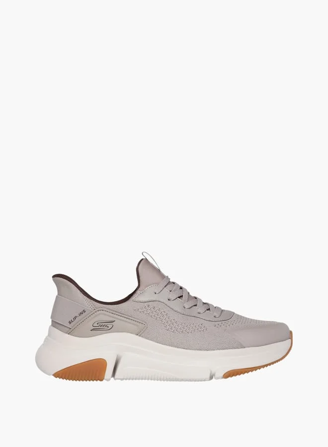 Men's Textured Sports Shoes With Lace Detail - Bobs Sparrow Flex