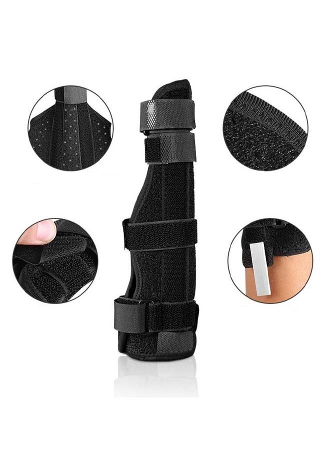Generic - Boxer Finger Splint and pinky Splint Support for Trigger Finger boxer's Fracture Finger Fracture Tendonitis Metacarpal Fracture Sprains Fits Both Left and Right HandM Size - Image 1