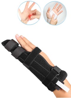 Boxer Finger Splint and pinky Splint Support for Trigger Finger boxer's Fracture Finger Fracture Tendonitis Metacarpal Fracture Sprains Fits Both Left and Right HandM Size