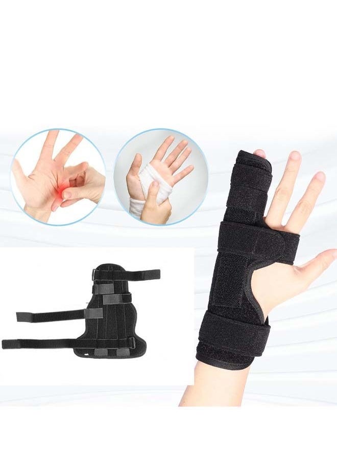 Generic - Boxer Finger Splint and pinky Splint Support for Trigger Finger boxer's Fracture Finger Fracture Tendonitis Metacarpal Fracture Sprains Fits Both Left and Right HandM Size - Image 1