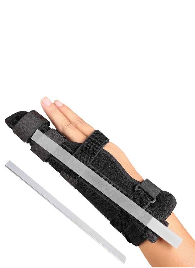 Generic - Boxer Finger Splint and pinky Splint Support for Trigger Finger boxer's Fracture Finger Fracture Tendonitis Metacarpal Fracture Sprains Fits Both Left and Right HandM Size - Image 1