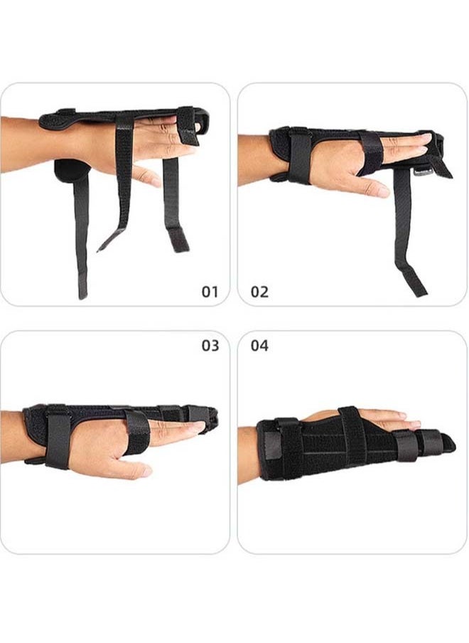 Generic - Boxer Finger Splint and pinky Splint Support for Trigger Finger boxer's Fracture Finger Fracture Tendonitis Metacarpal Fracture Sprains Fits Both Left and Right HandM Size - Image 1