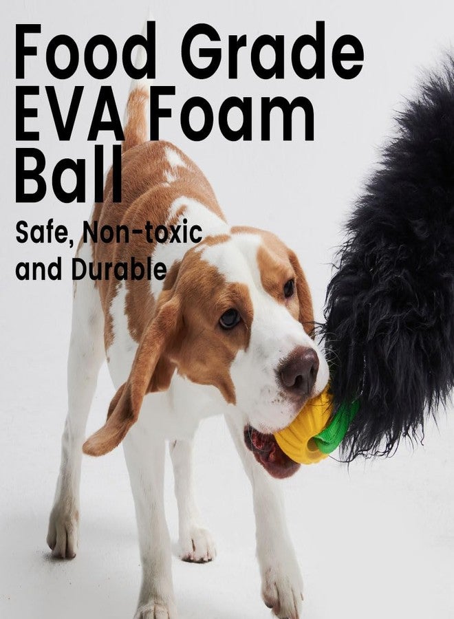 HOWGO Dog Rope Toy,Dog Bungee Chaser Toy 100% Sheepskin,Sheep Smell Tug Toy for All Breeds (Black, Short Without Ball) - Image 5