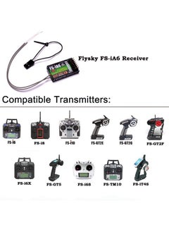 Flysky Youngrc Flysky Fsia6 Receiver 2.4G 6Ch Remote Control Receiver With Double Antenna Compatible Fsi4 I6 I10 Gt2E Gt2F Gt2G Transmitter Rc210 (Fsia6 Receiver)  - Image 3