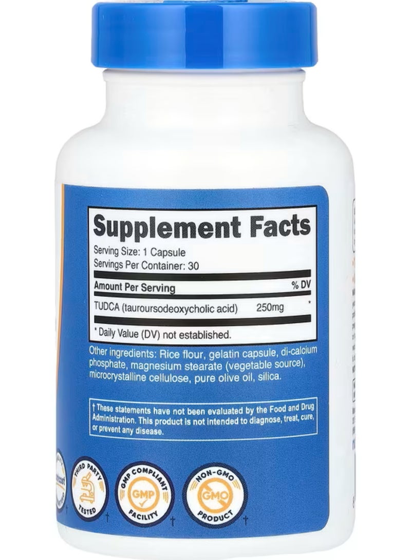 Nutricost, TUDCA, 250 mg, 30 Capsules - Image 2