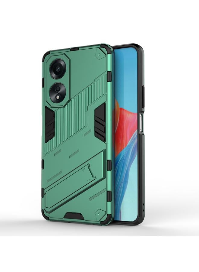 S-TOP Case For OPPO A58 4G Global Punk Armor 2 in 1 PC + TPU Phone Case with Holder - Image 1