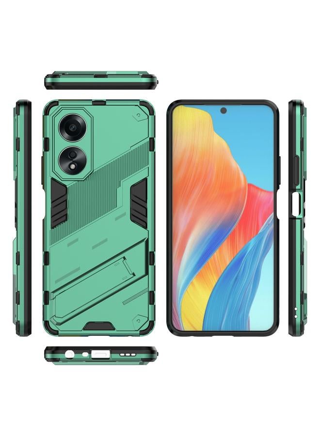S-TOP Case For OPPO A58 4G Global Punk Armor 2 in 1 PC + TPU Phone Case with Holder - Image 3