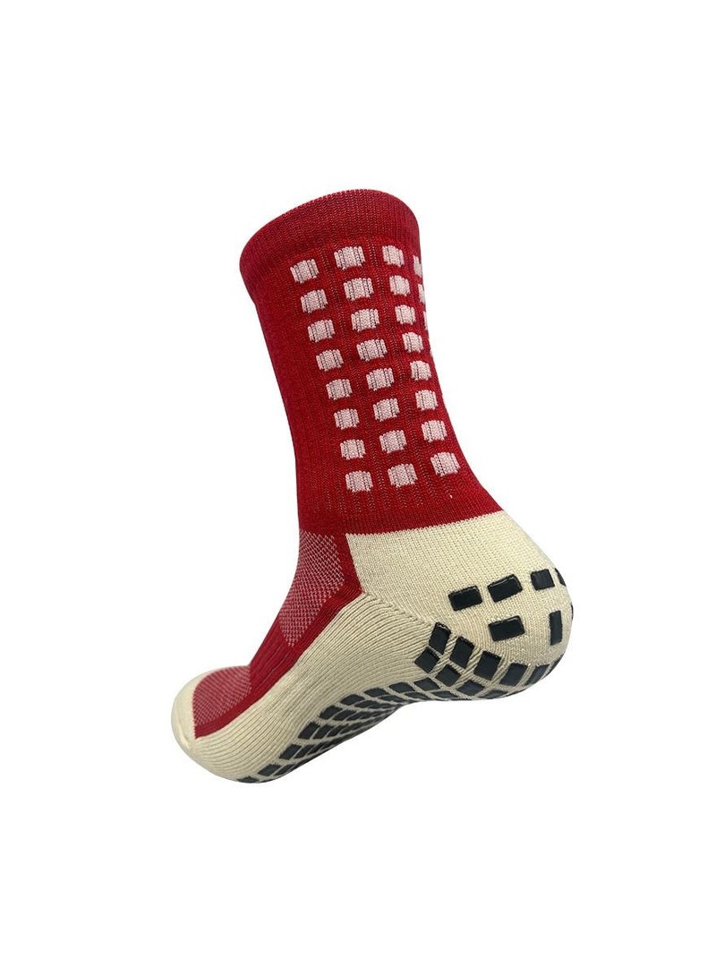 Loquat Anti Slip Mid Calf Sport Socks 