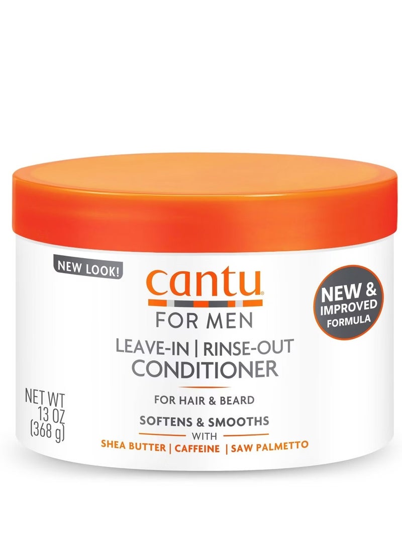 Cantu Leave-In Rinse-Out Conditioner for Hair And Beard 368 g