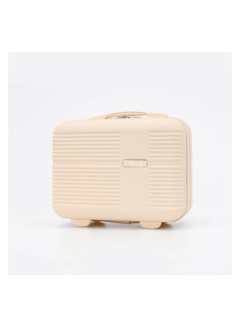 AMERICAN FLYER AMERICAN FLYER Hardside Luggage Trolley Bag 5 Pieces set,Beige (BC-14,S-20,M-24,L-28,XL-32 Inch)