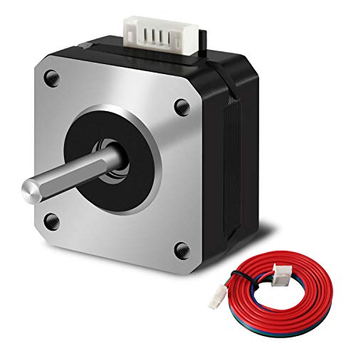 iMetrx 1PCS Nema 17 Stepper Motor 42-23 3D Printer Extruder Motor 17HS4023 DC 1A-4.1V 2 Phase 4 Wires 1.8 Degrees with 39.3 inch Cable for Creality CR-10 10S Ender 3D Printer/CNC extruder and Y-axis - Image 1