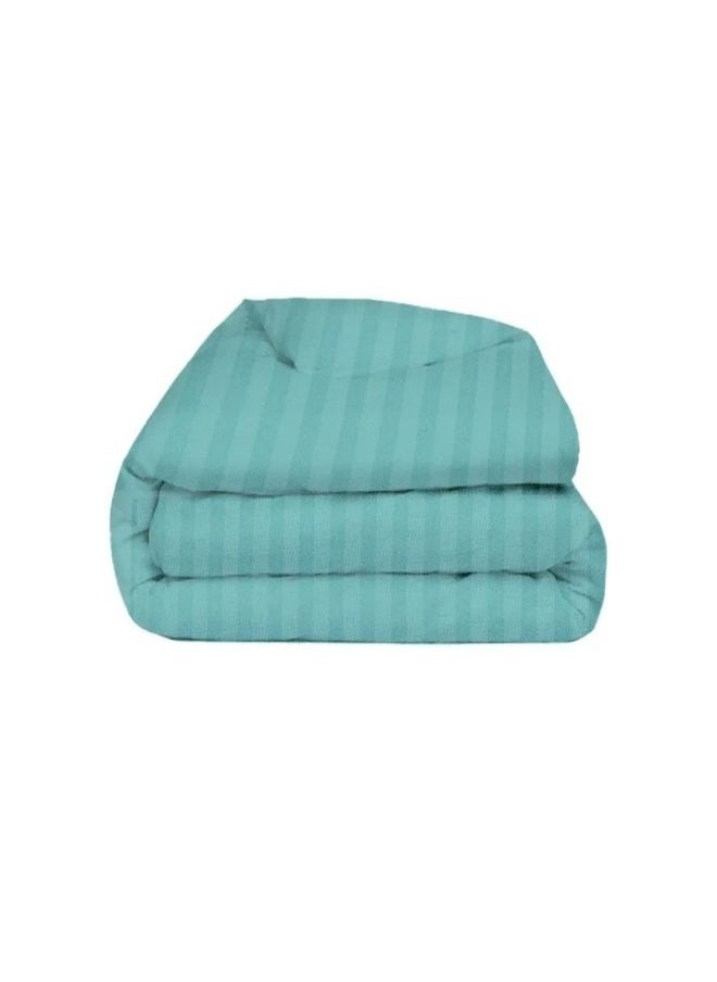 Hotel Bedding Linen Set - 4 Piece Single Duvet Cover Set - Includes 1 Fitted Sheet 120x200cm, 1 Duvet Cover 160x220cm, and 2 Pillowcases 50x75cm - Super Soft, Luxurious, and Elegant - Stripe - Green - pzsku/ZF6841906BCB75CEAAE94Z/45/_/1734180147/bfa0b0d6-5c2e-404a-ae97-c92a1bb4de19